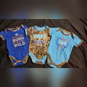 Mossy Oak Baby Onesie Lot
